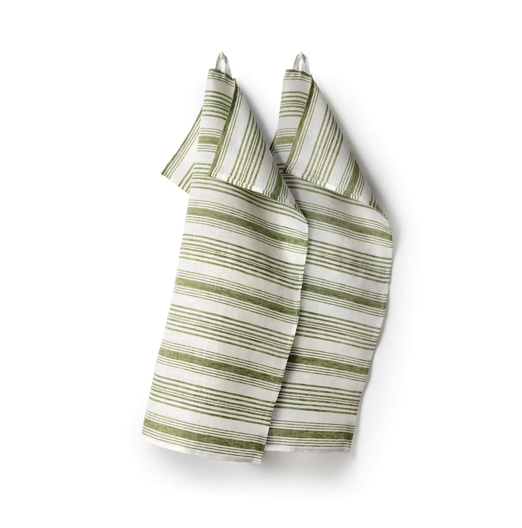 GÄSTABUD Viskustykki offwhite green