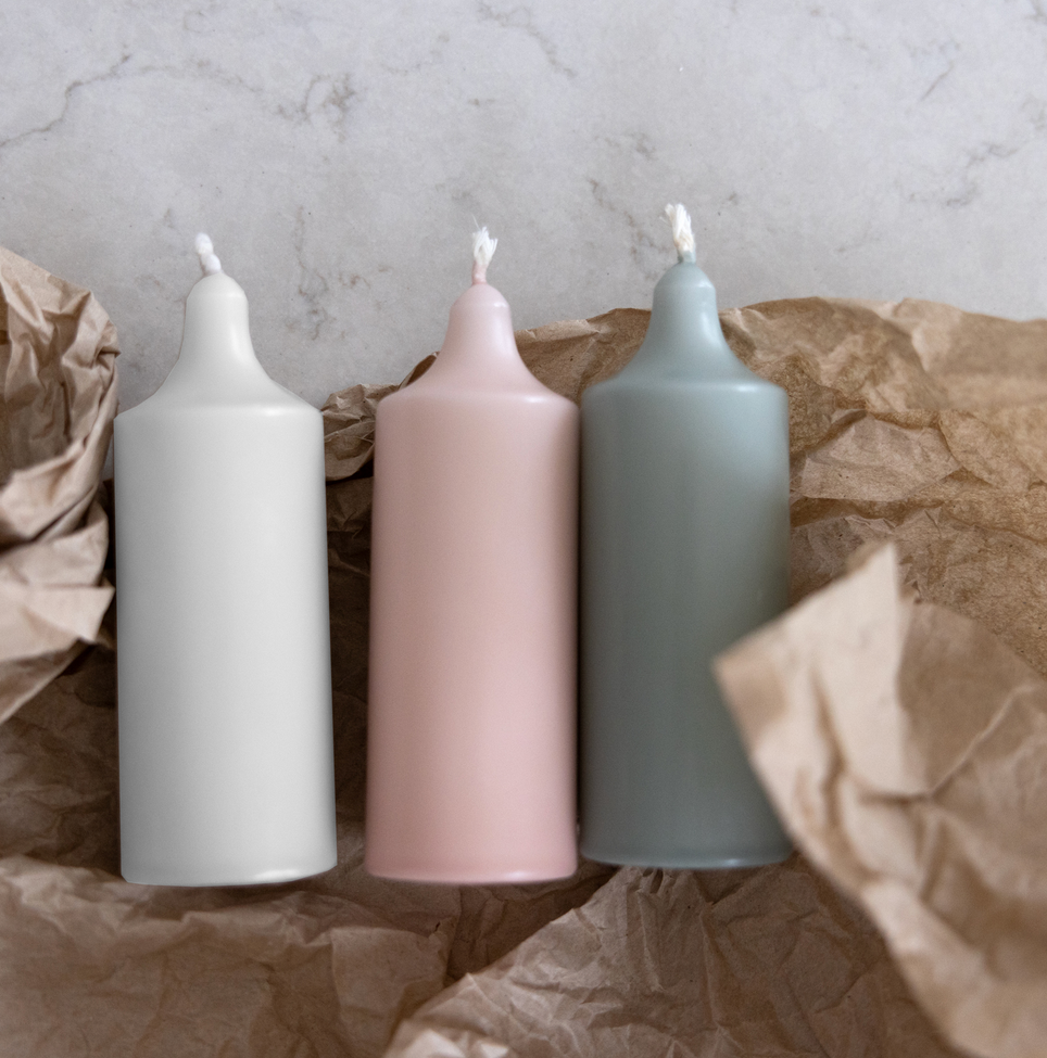 Kerti 4 í pk - Hvítt