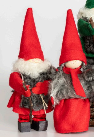 JÓLAKALL, rauður m gæru