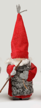 JÓLAKALL - rauður með prik