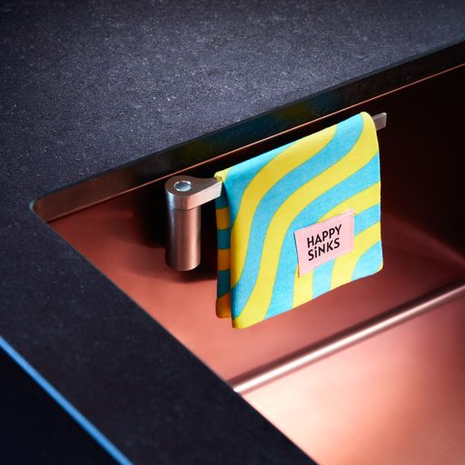 Borðtusku haldari í vask - stál