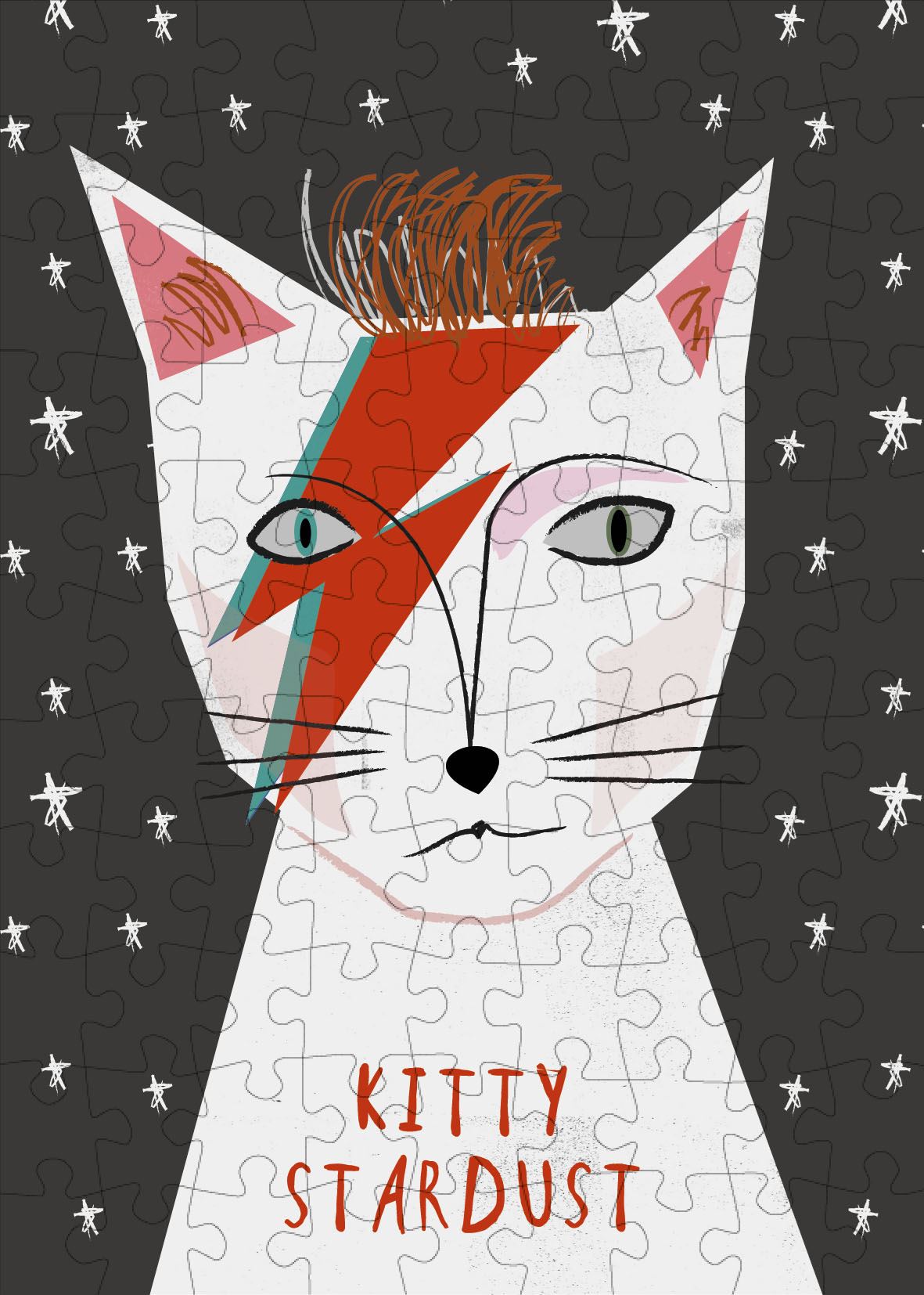 Púsl - Kitty stardust mini puzzle