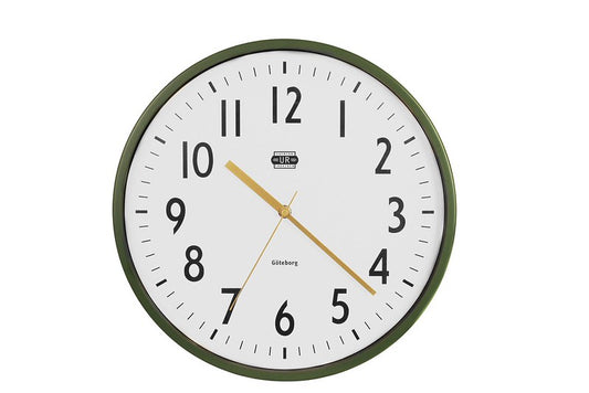 Veggklukka -  35 cm Green