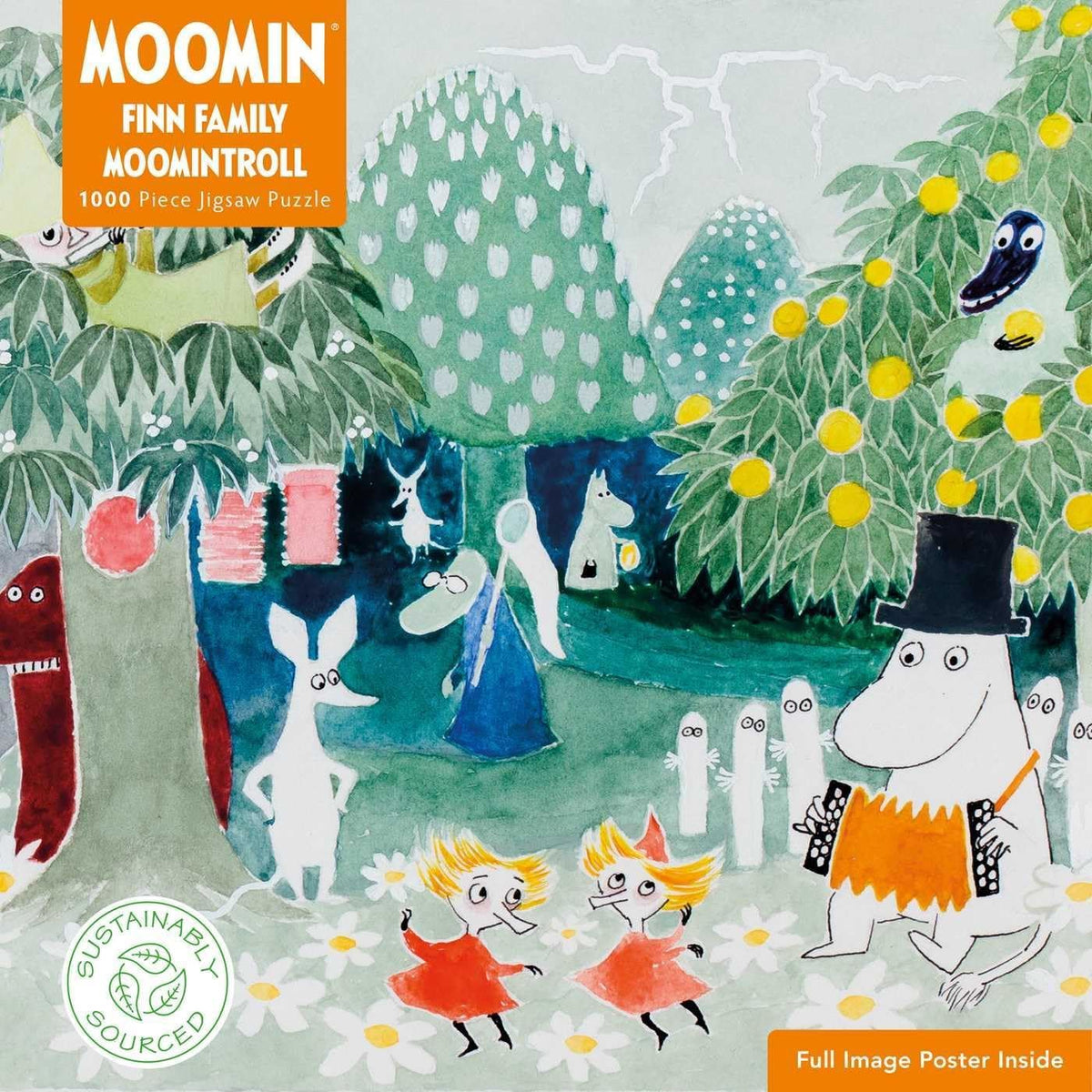 Púsl 1000 stk Moomin finn family moomintroll