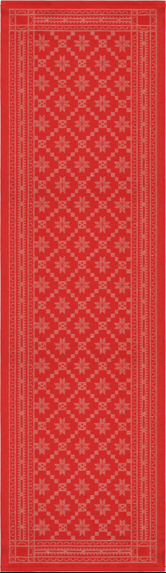 ÅTTEBLADEROSE - Rauður 120x35 cm