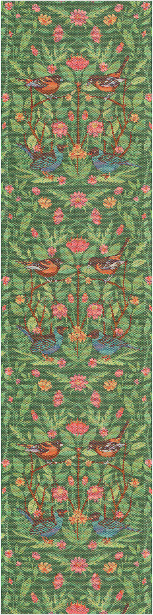 FÅGELLIV - löber 140 x 35cm