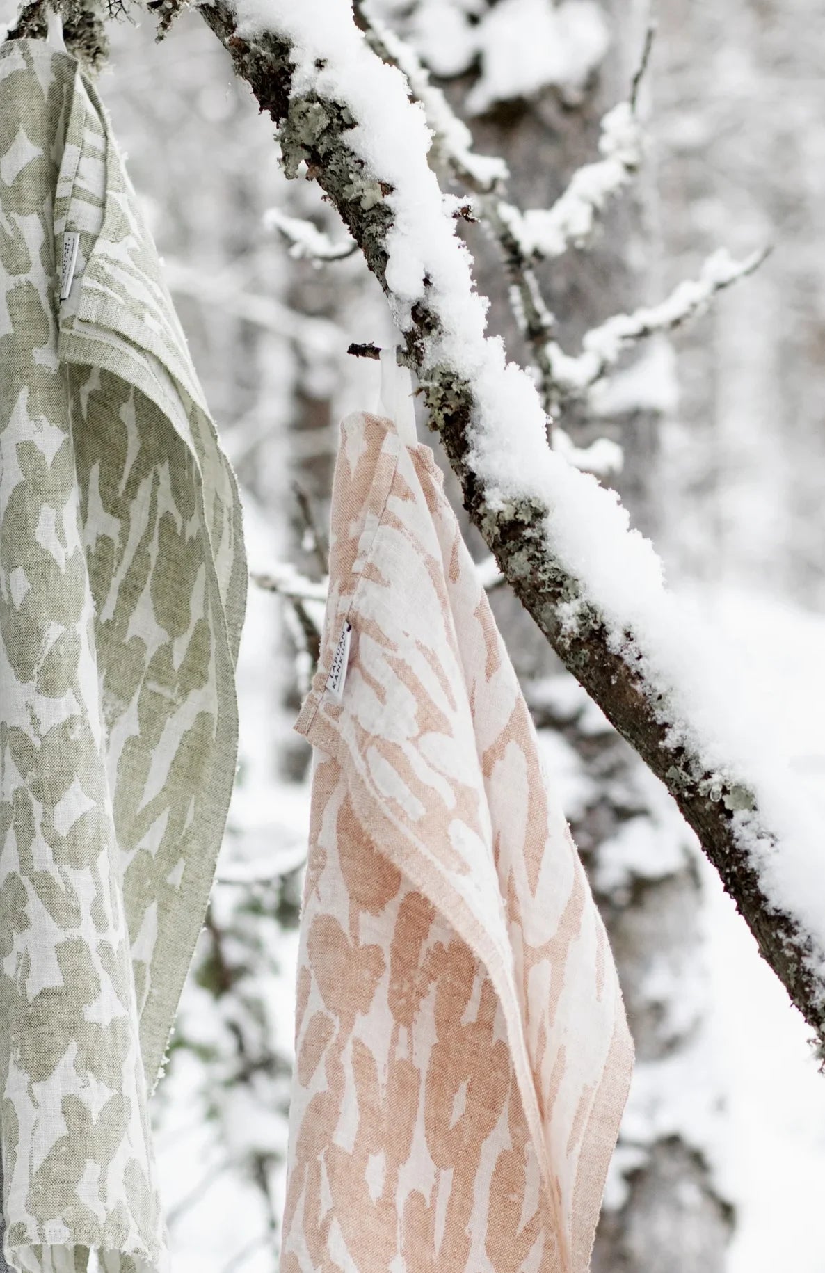 JÄKÄLÄ Hör lítið handklæði - white-linen