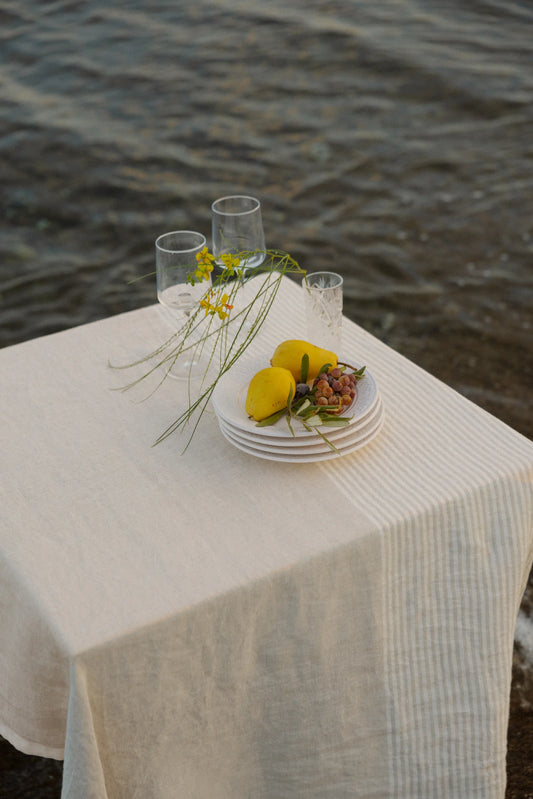 KAISLA - Dúkur/teppi linen-white