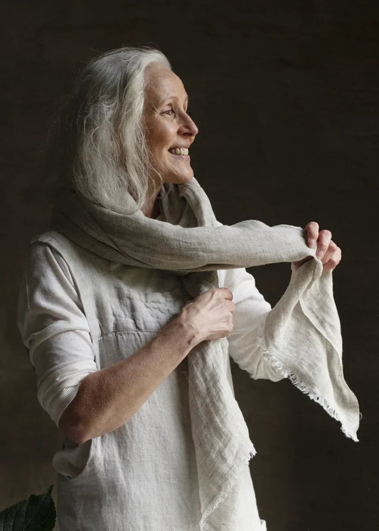 LEMPI klútur/sjal melange linen
