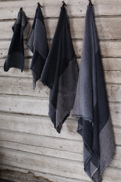 TERVA hör/tencel handklæði - 6 litir 32x50cm