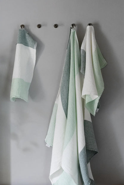 TERVA hör/tencel handklæði - 6 litir 32x50cm