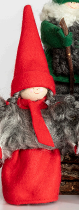 JÓLAKONA - rauð m gæru