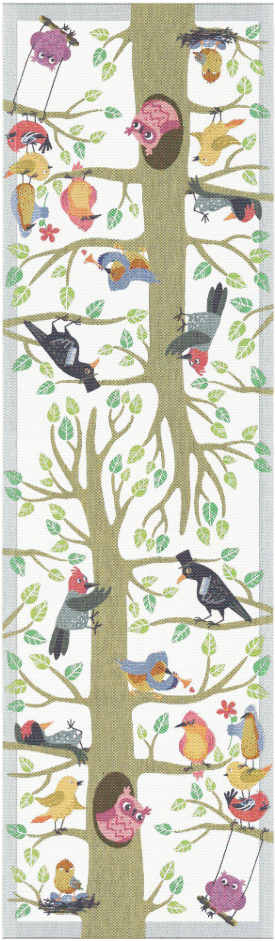 VÅFÅGLAR - löber 120 x 35cm