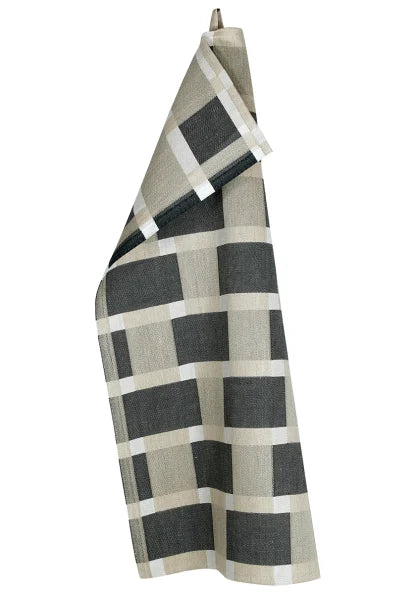 PUNOS Viskastykki - Linen dark grey