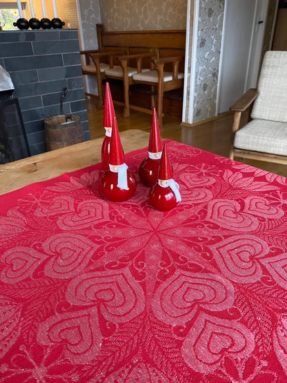 HJERTEBO - rauður 120x35 cm