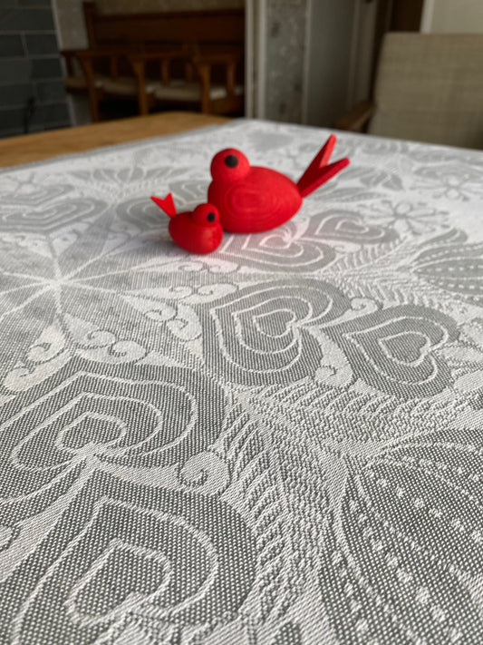 HJERTEBO - ljós grár 120x35 cm