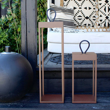 LED LAMPI / LJÓSKER - corten stál hæð 50 cm