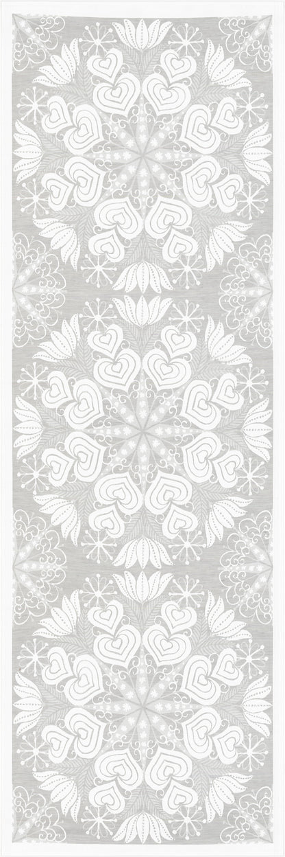 HJERTEBO - ljós grár 150x50 cm