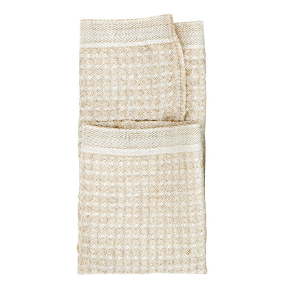 MAIJA - Viskustykki og borðtuska white linen